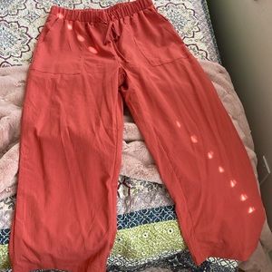 Size large loose high waist pants